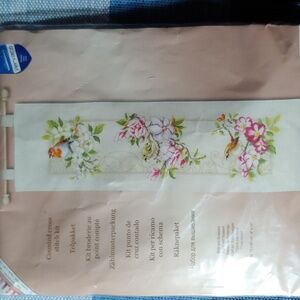 Vervaco Cross Stitch Kit with Floral and Bird Design